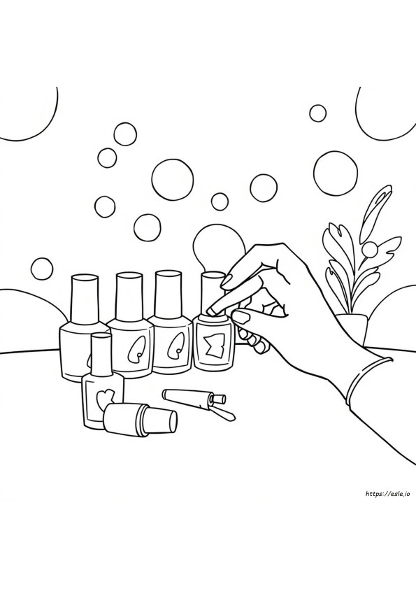 Nail Polish Colouring Pages