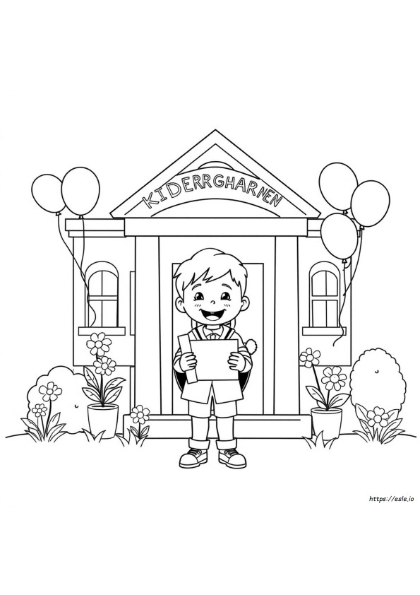 End Of Kindergarten Coloring Page
