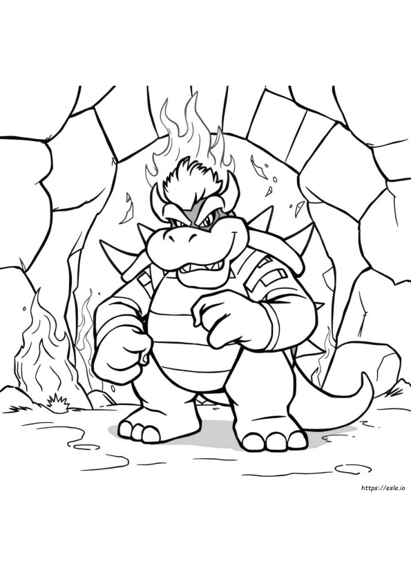 Bowser Z Mario – Kolorowanki