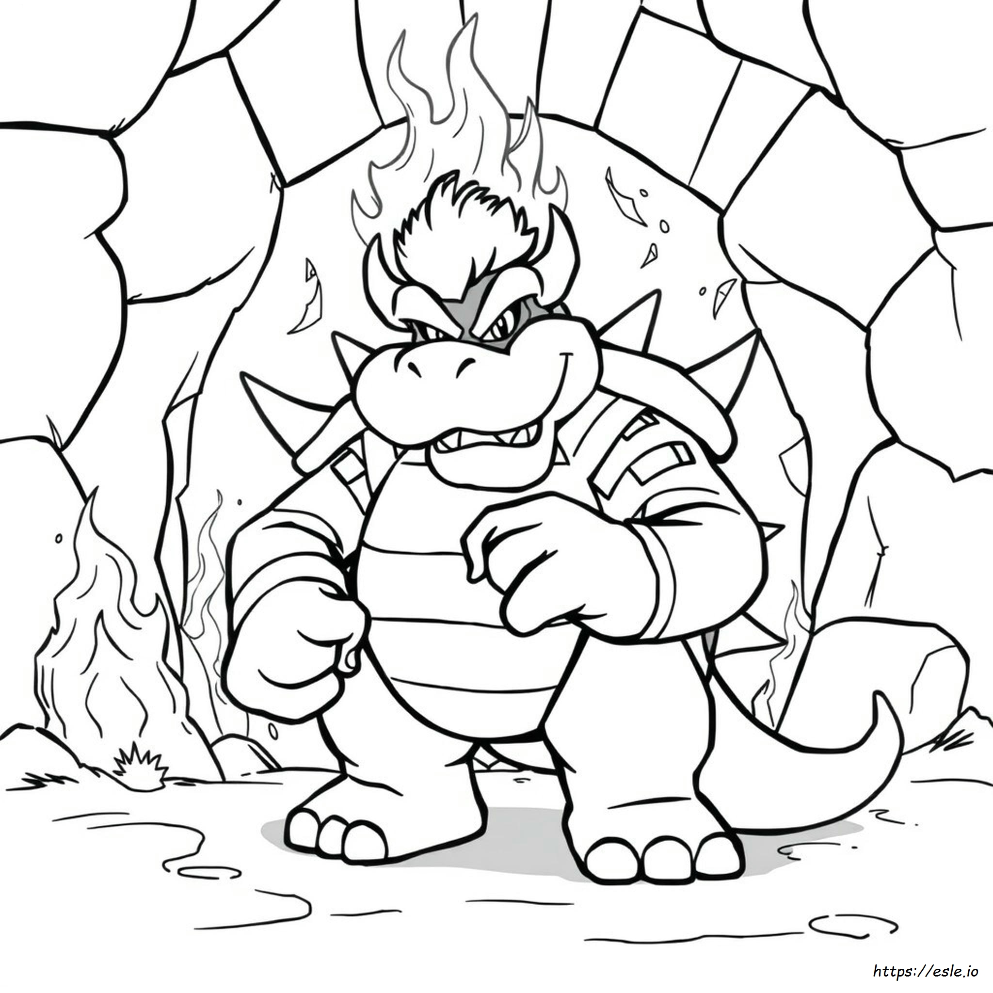 Bowser From Mario Coloring Pages