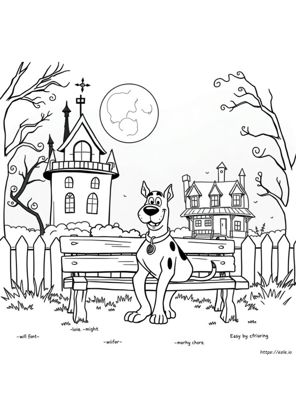 Scooby Doo Colouring Sheet