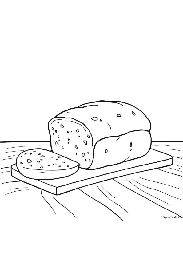 Cute Bread Coloring Pages