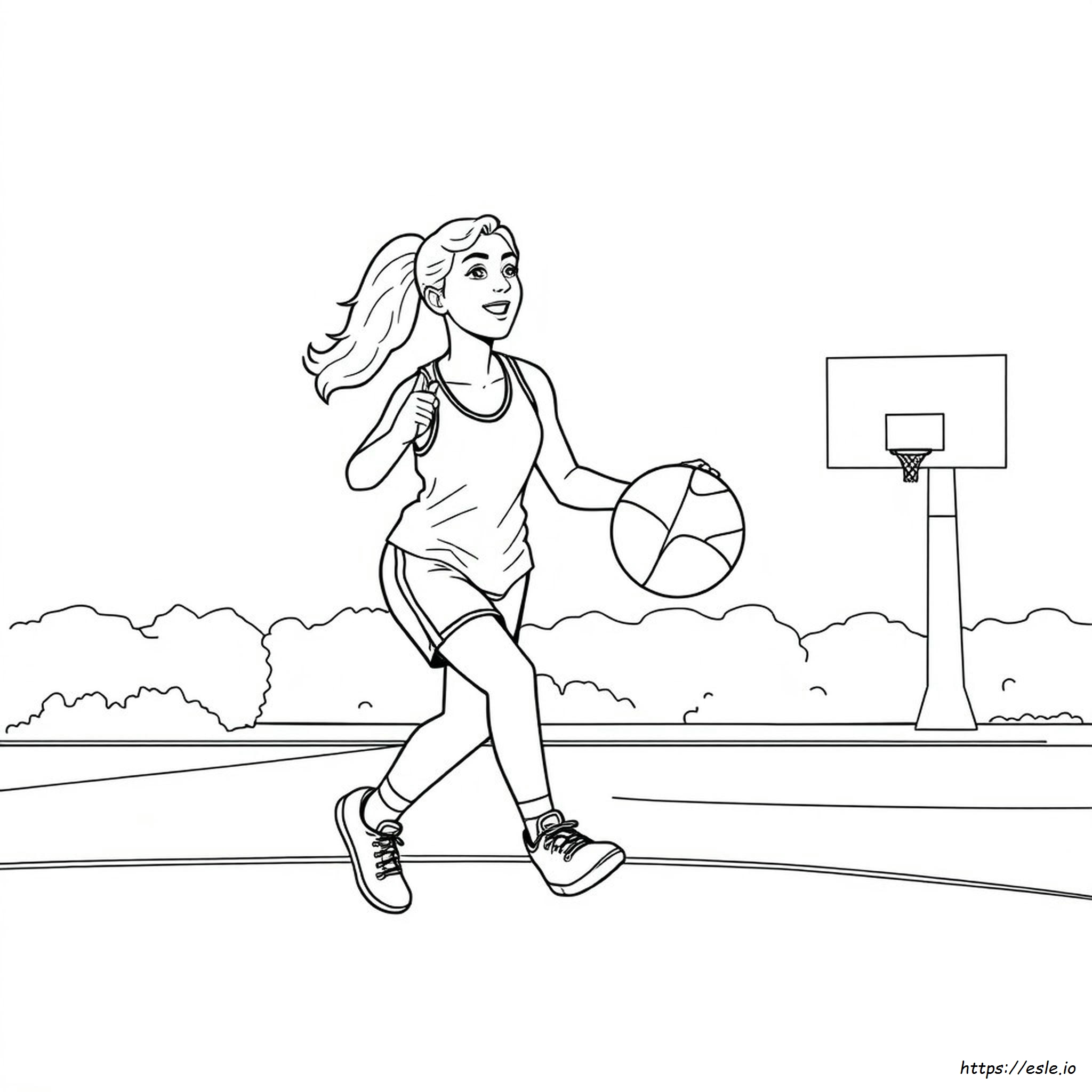 Caitlin Clark Coloring Page