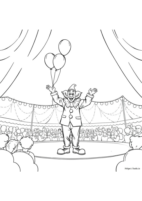 Clown Colouring