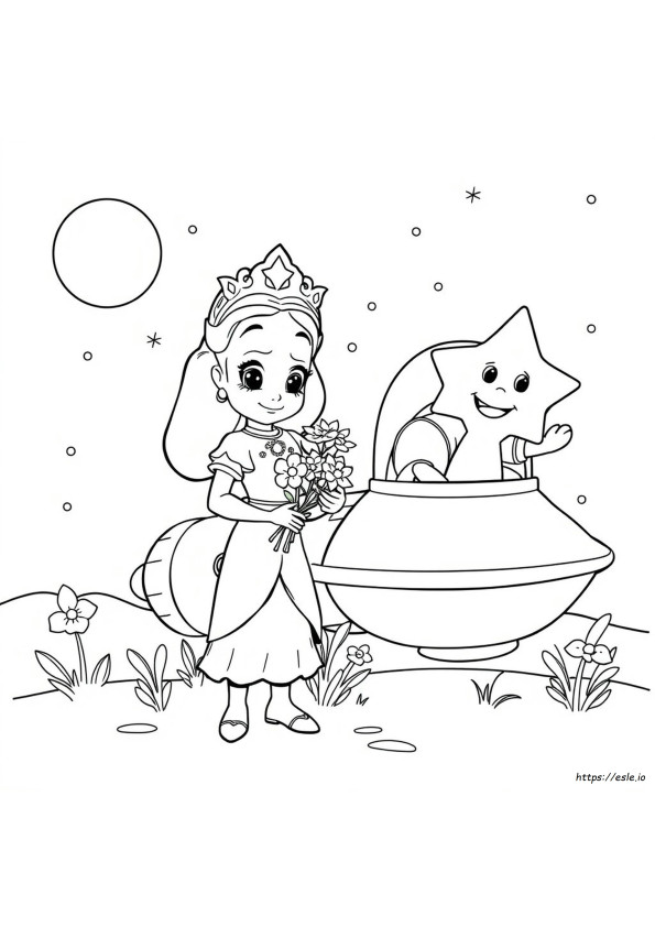 Sophia And Wildstar Coloring Pages