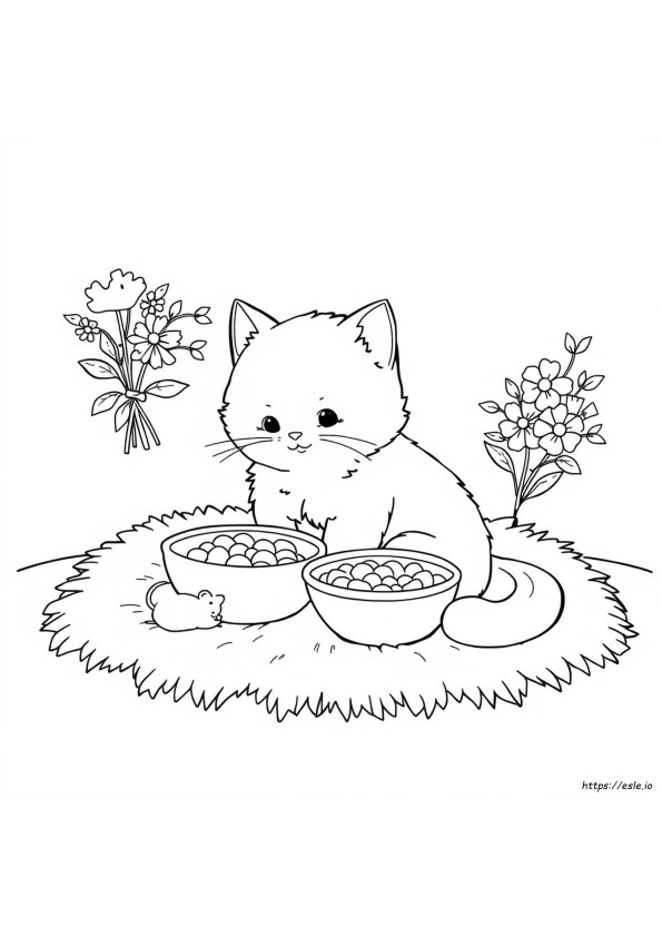 Kucing Coloring Page