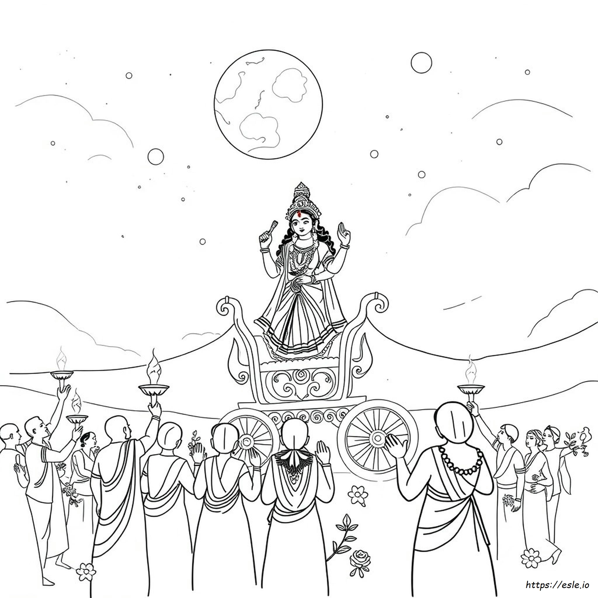 Durga Puja Coloring Pages