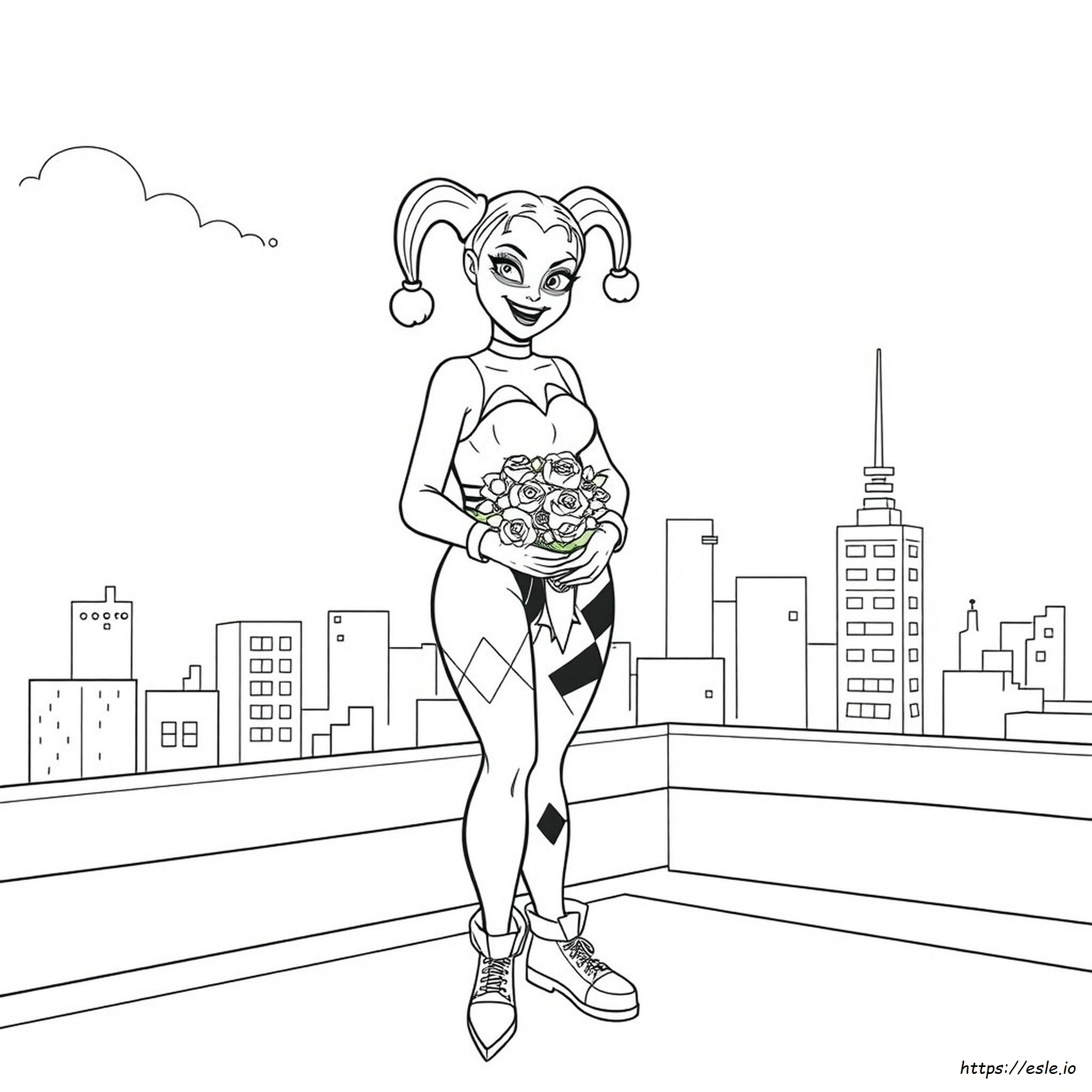 Buku Mewarnai Harley Quinn