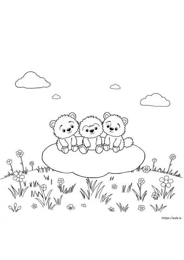 My Fuzzy Buddies Coloring Pages