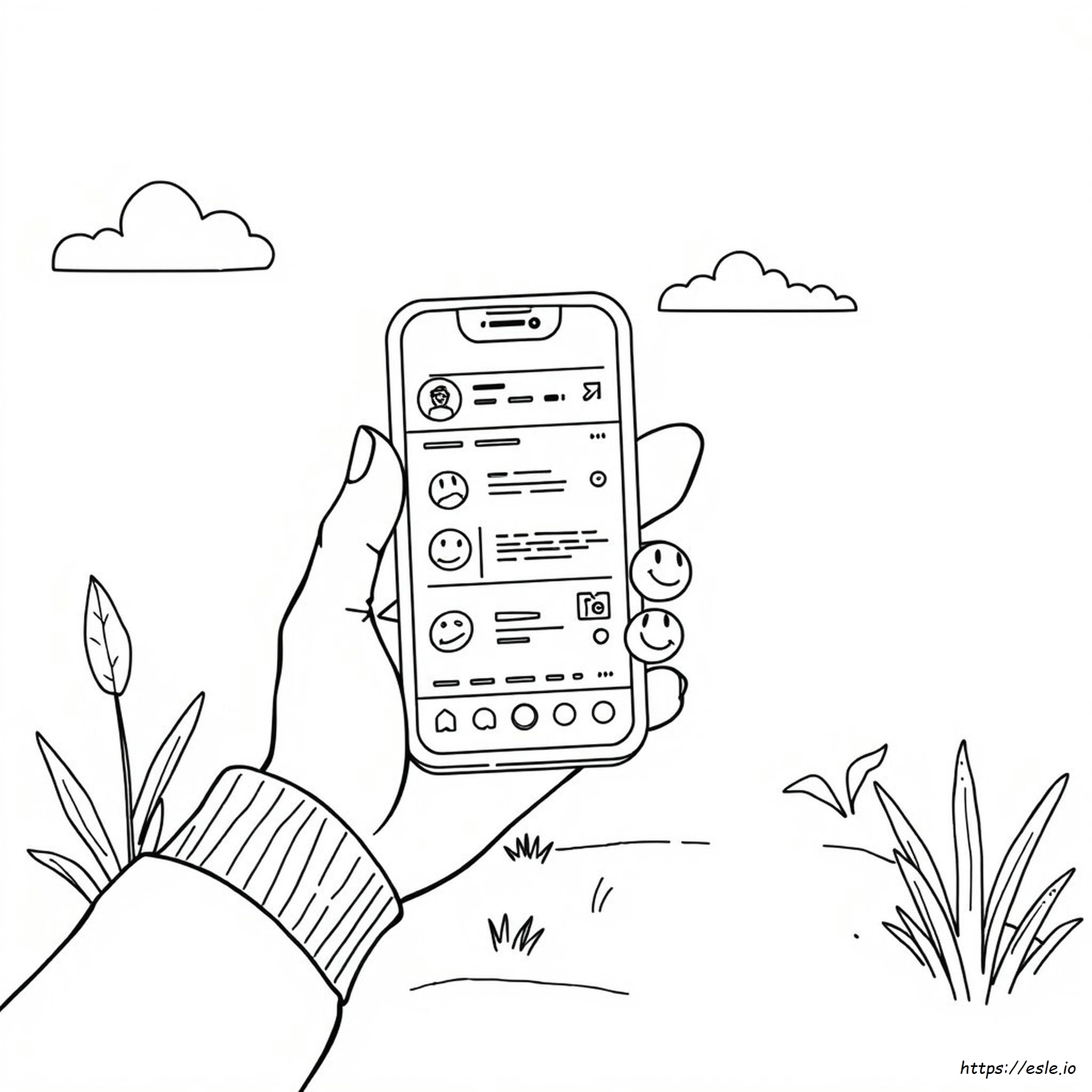 Social Media Coloring Pages