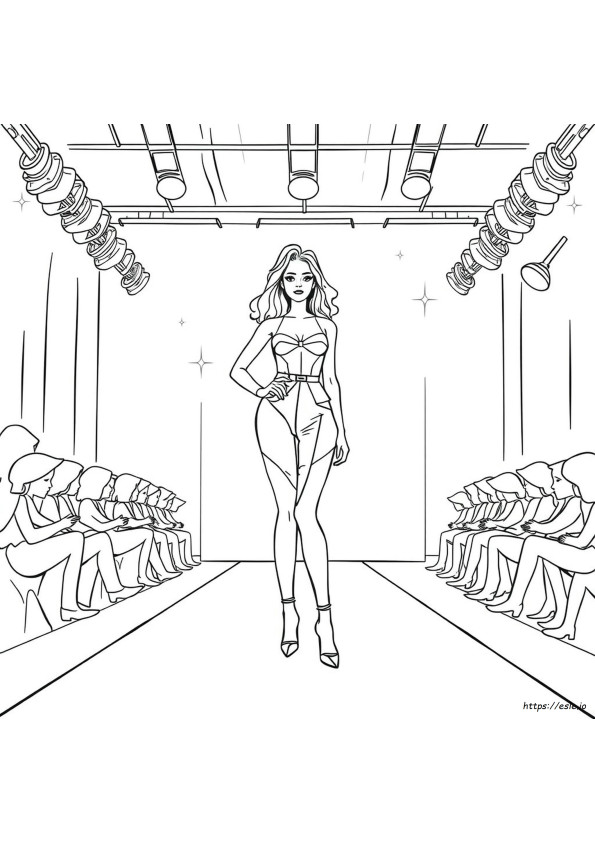 Printable Top Model Coloring Pages