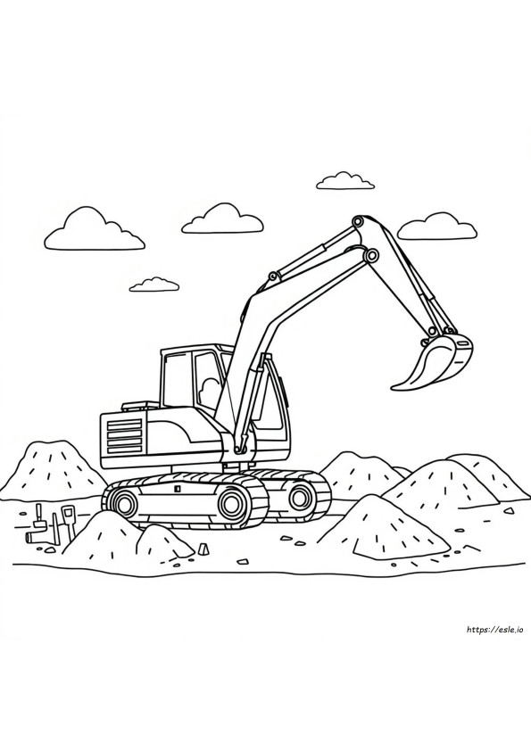 Coloriage Pelleteuse