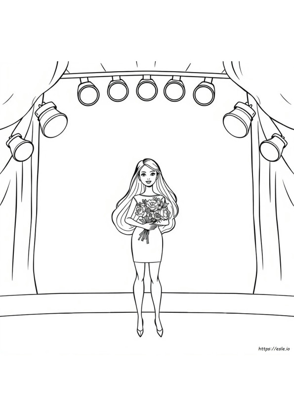 Drawing Coloring Barbie