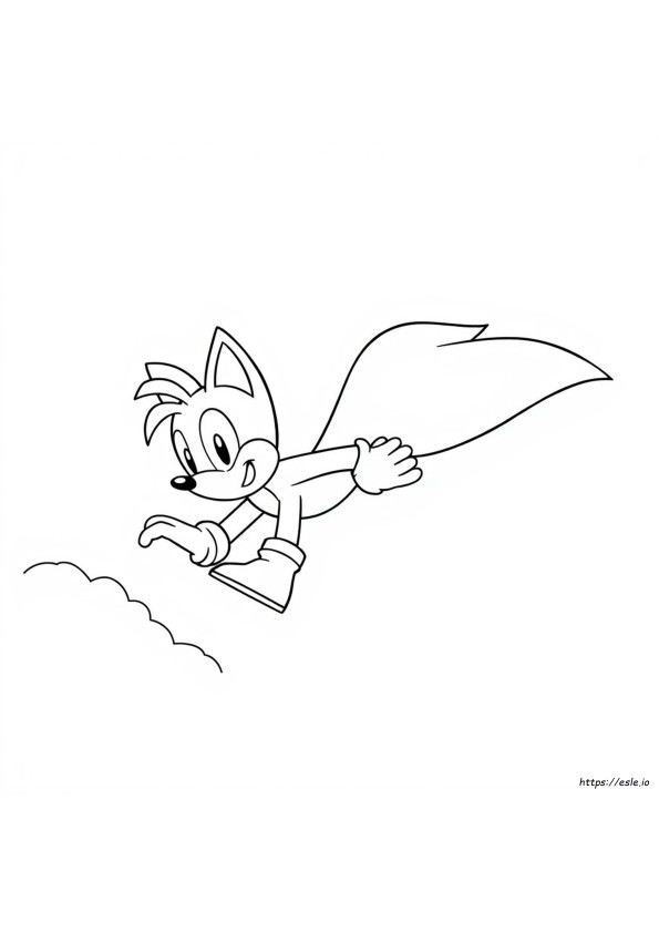 Tails Sonic Boyama Sayfaları Yazdırılabilir