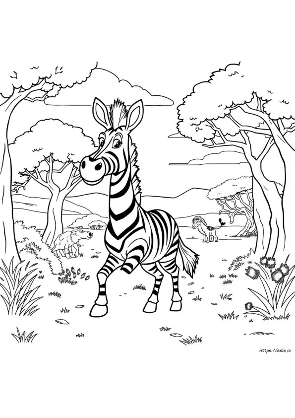 Marty Madagaskar Ausmalbilder