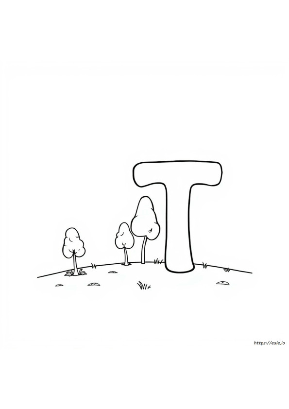 Disegni Da Colorare Della Lettera T