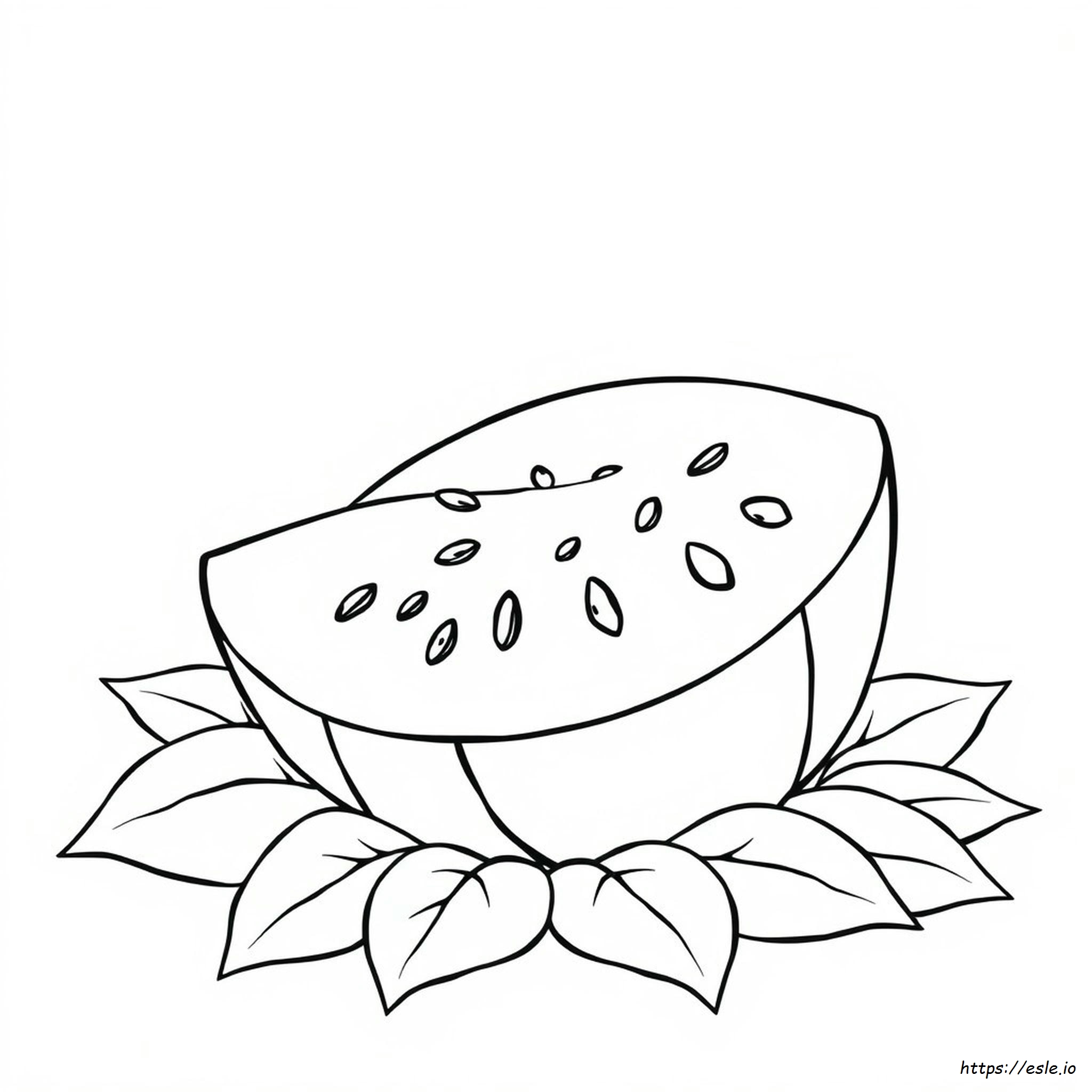 Colouring Picture Of Watermelon