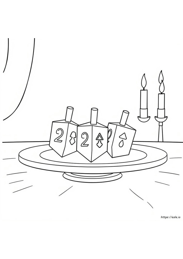 Dreidel Színező