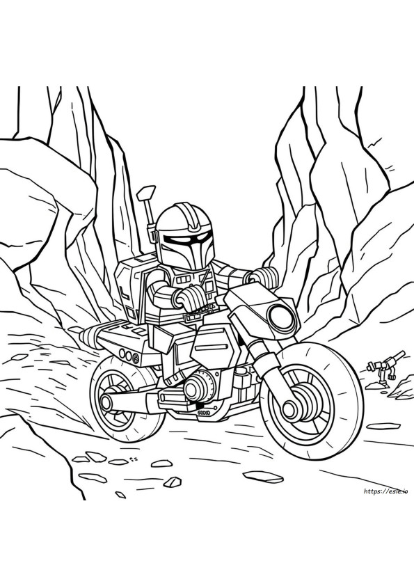Lego Mandalorian Coloring Pages