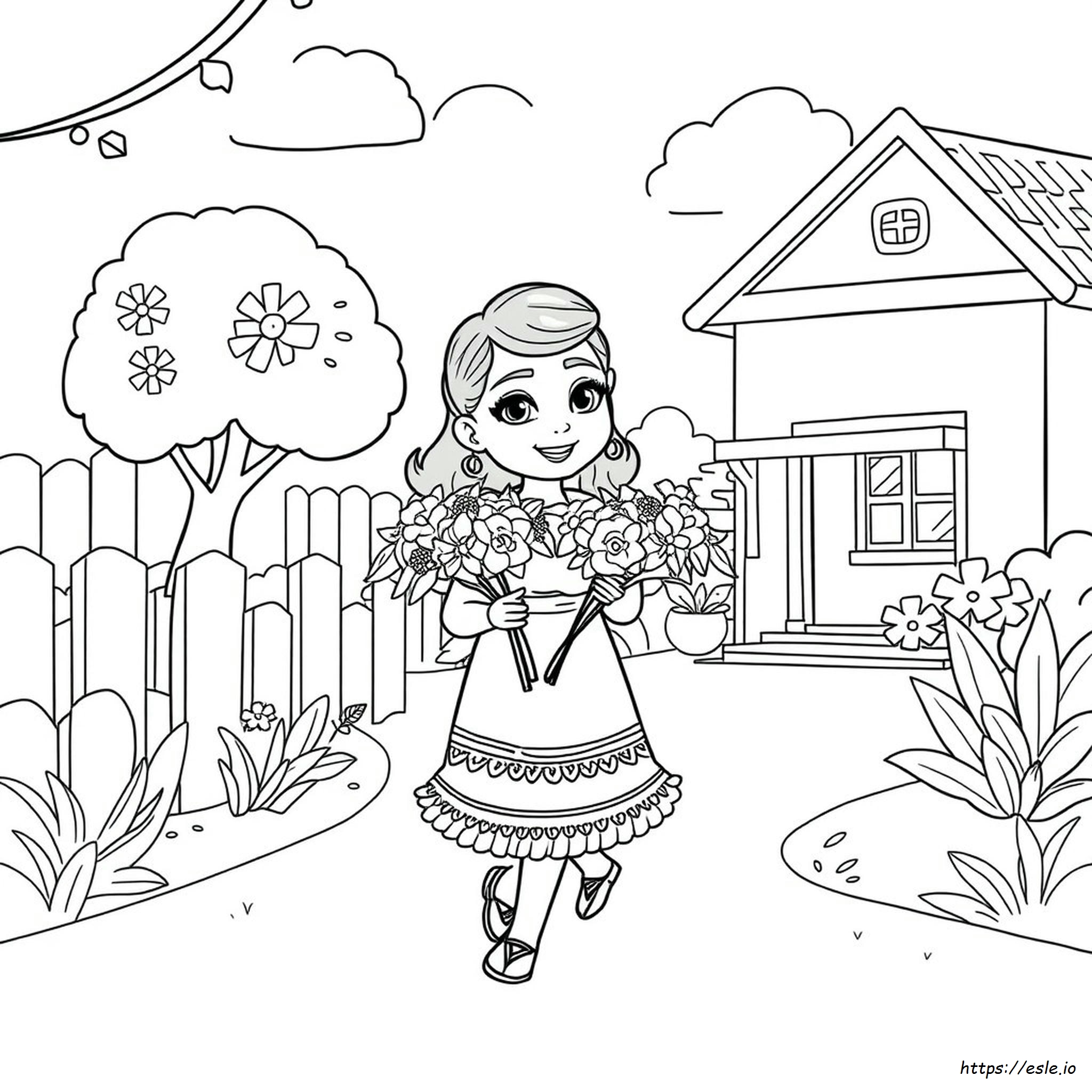 Chicana Coloring Pages