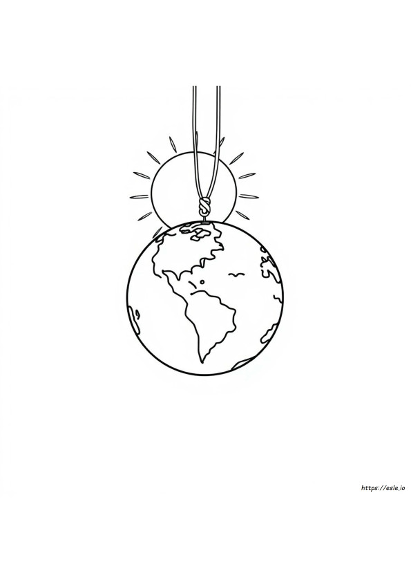 Free Coloring Page Of The Earth