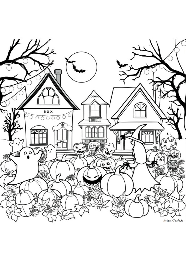 Pagini De Colorat De Halloween