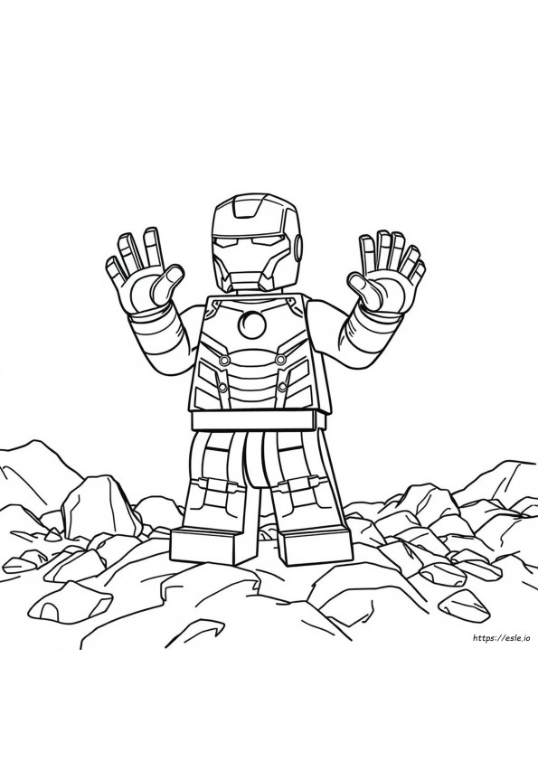 Lego Iron Man Gambar Mewarnai