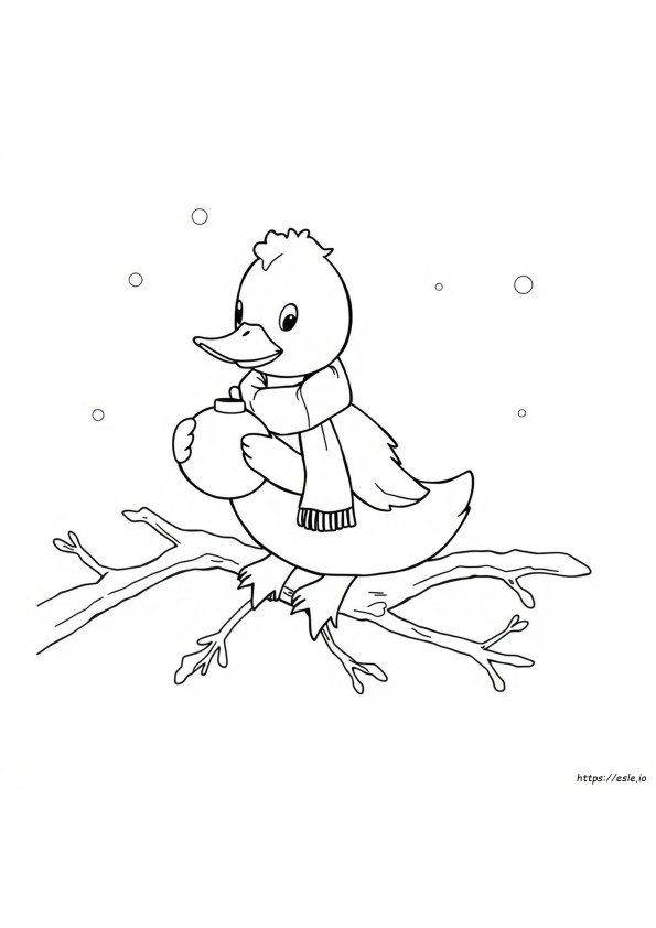 Bebek Natal Gambar Mewarnai