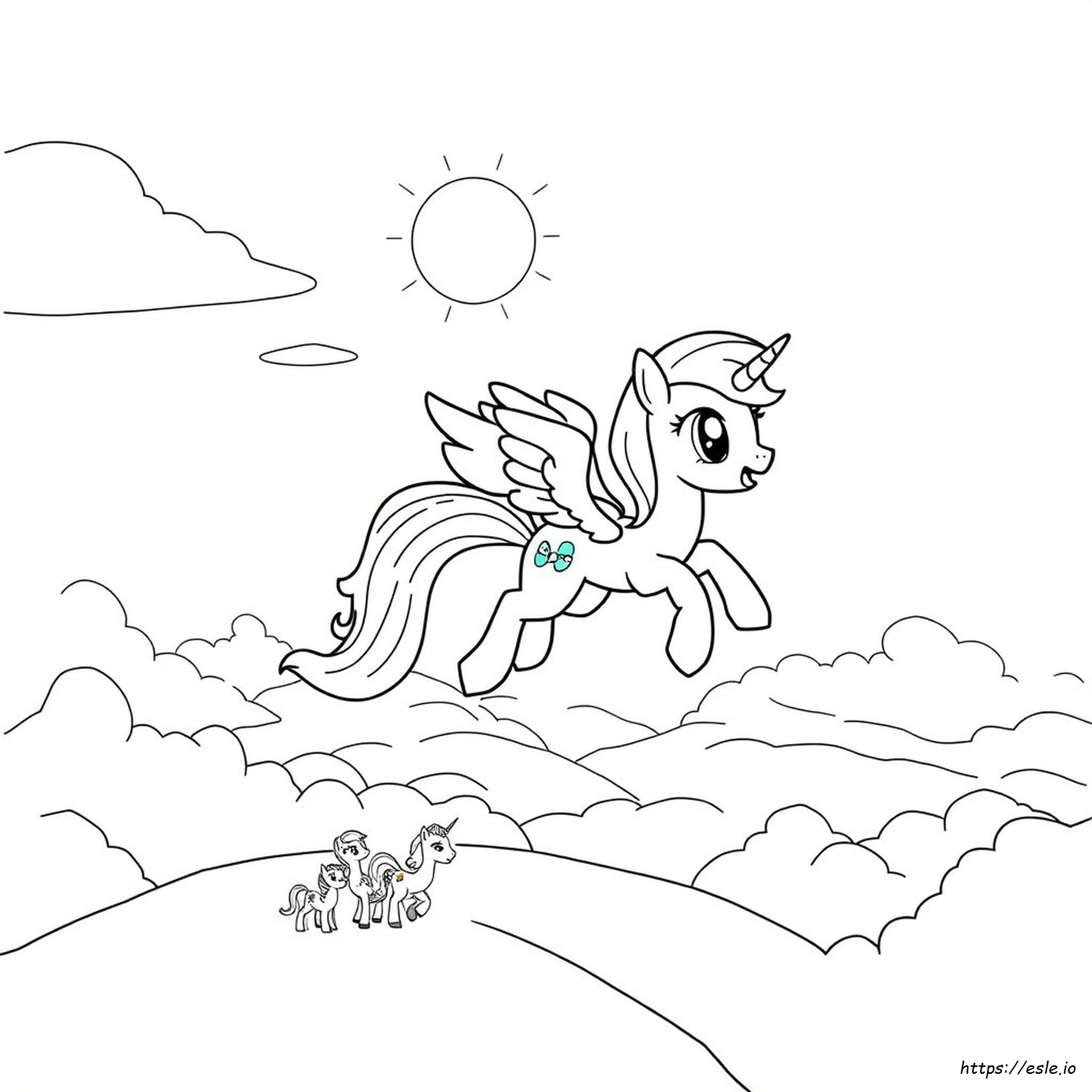 Equestria Rainbow Dash Coloring Page