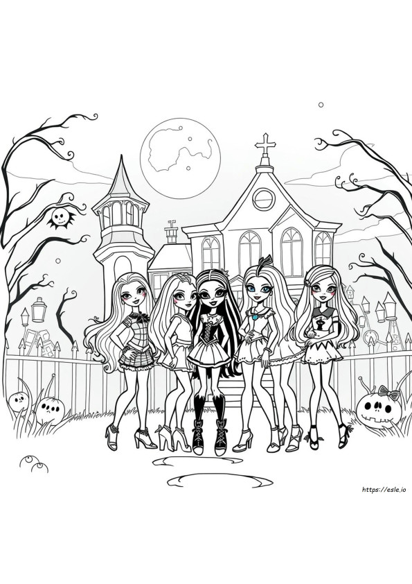Monster High Film Ausmalbilder