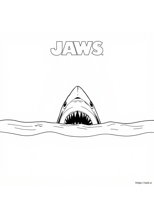 Jaws Colouring Pages