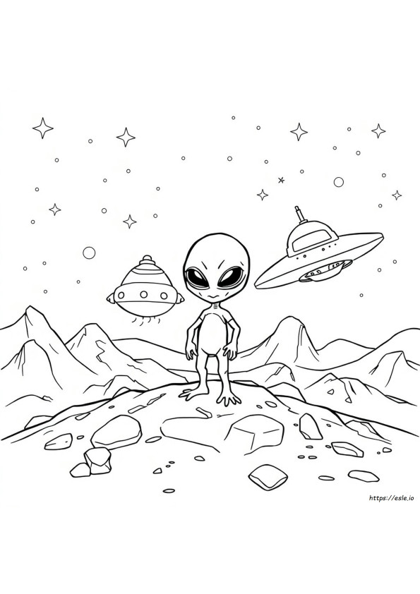 Disegni Di Alieni Da Colorare