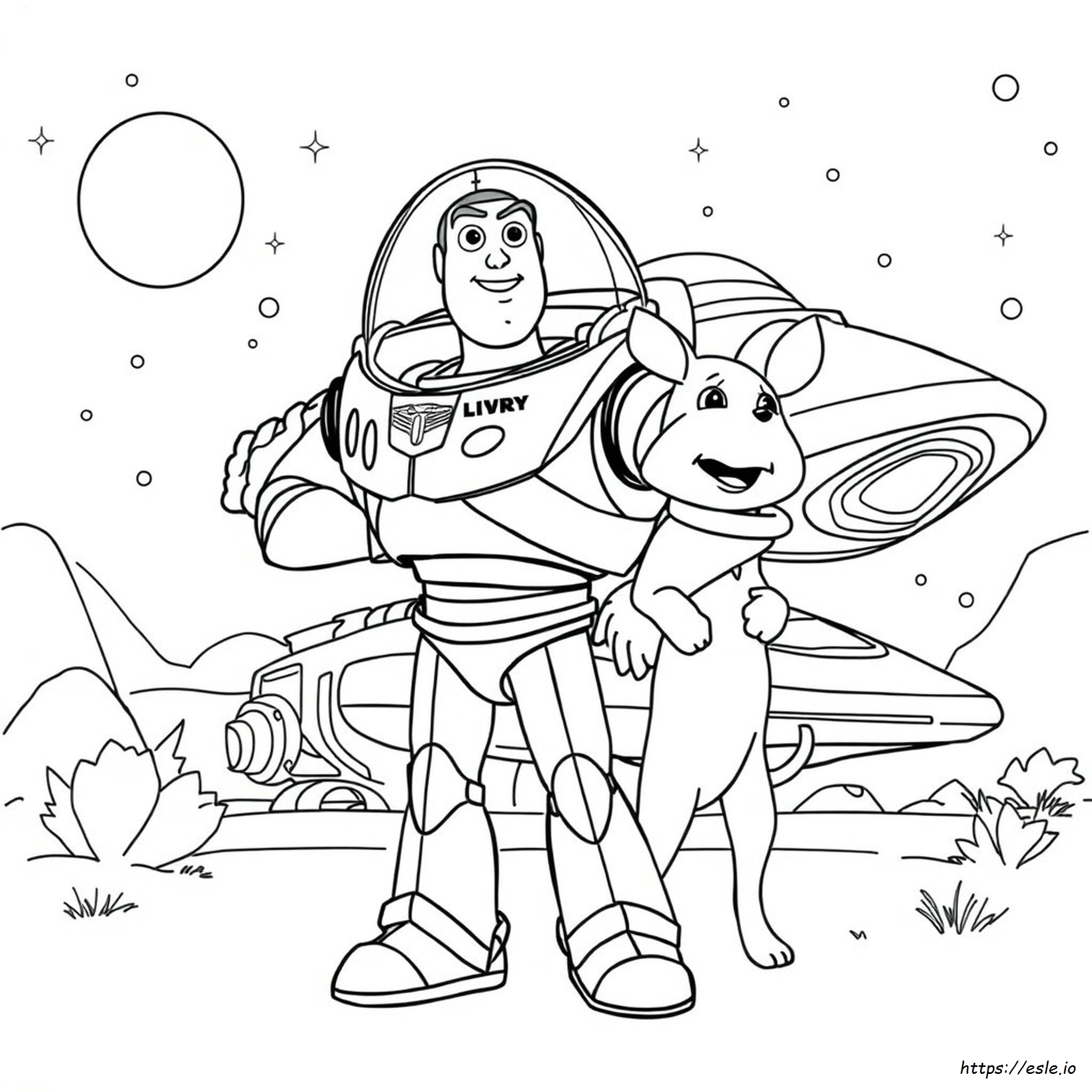 Sox Buzz Lightyear Coloring Page