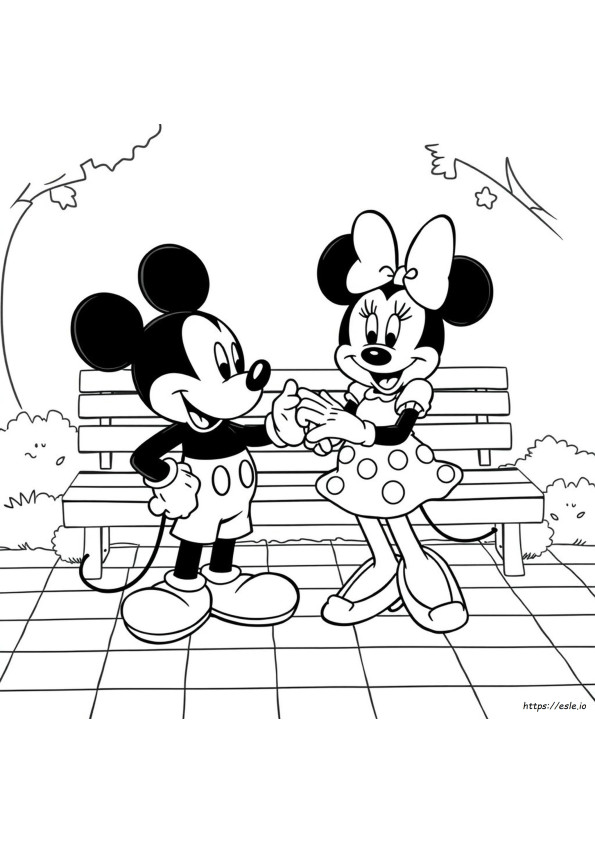 Dibujos De Mickey Y Minnie Mouse Para Colorear E Imprimir Gratis