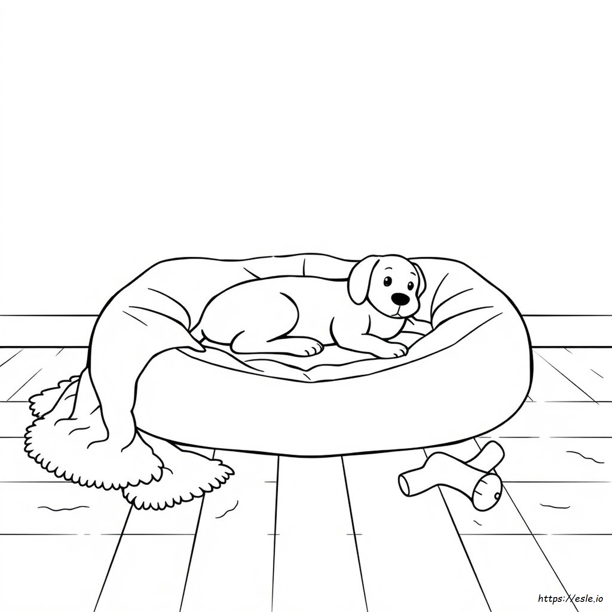 Hundebett Ausmalbilder