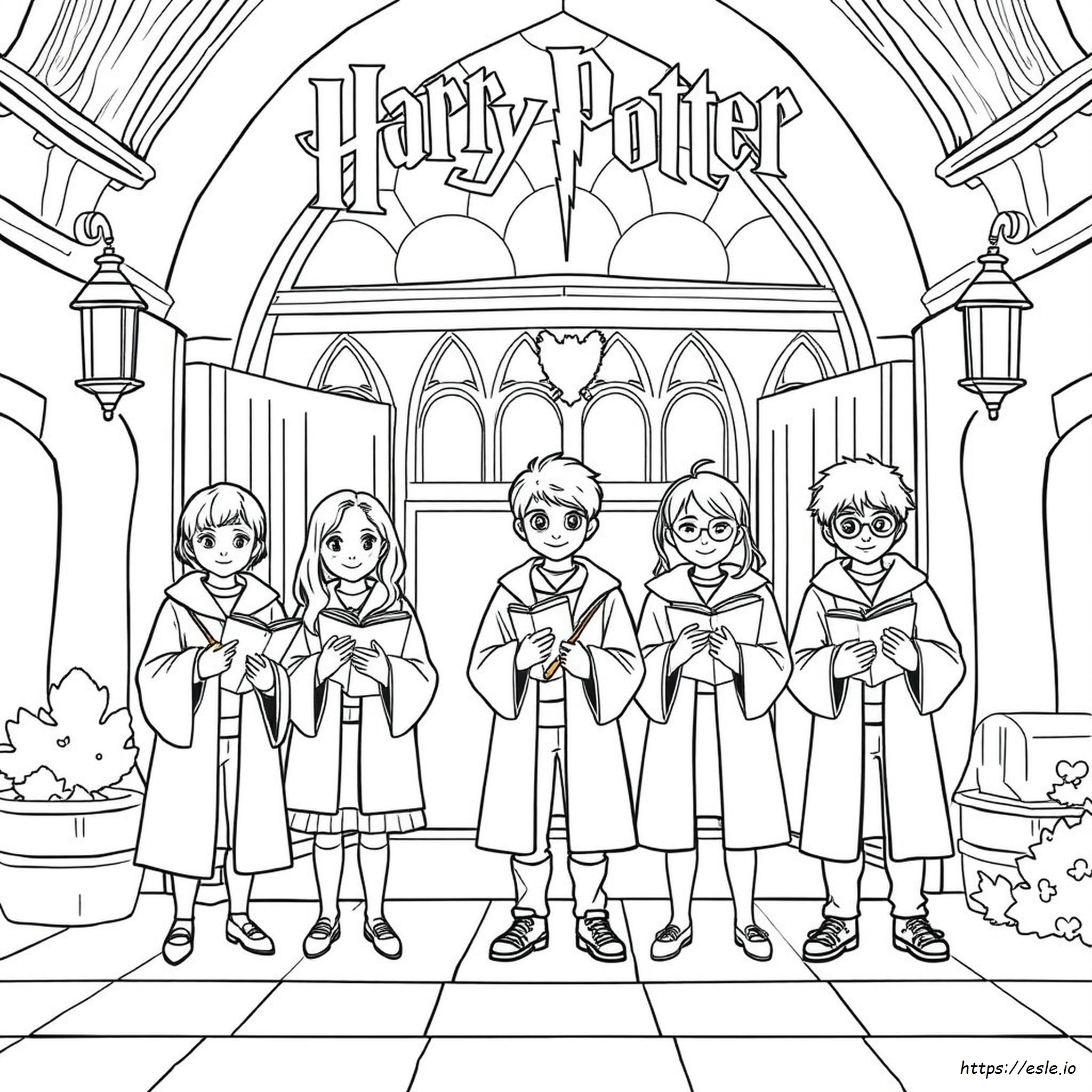 Libro Para Colorear De Harry Potter De Michaels