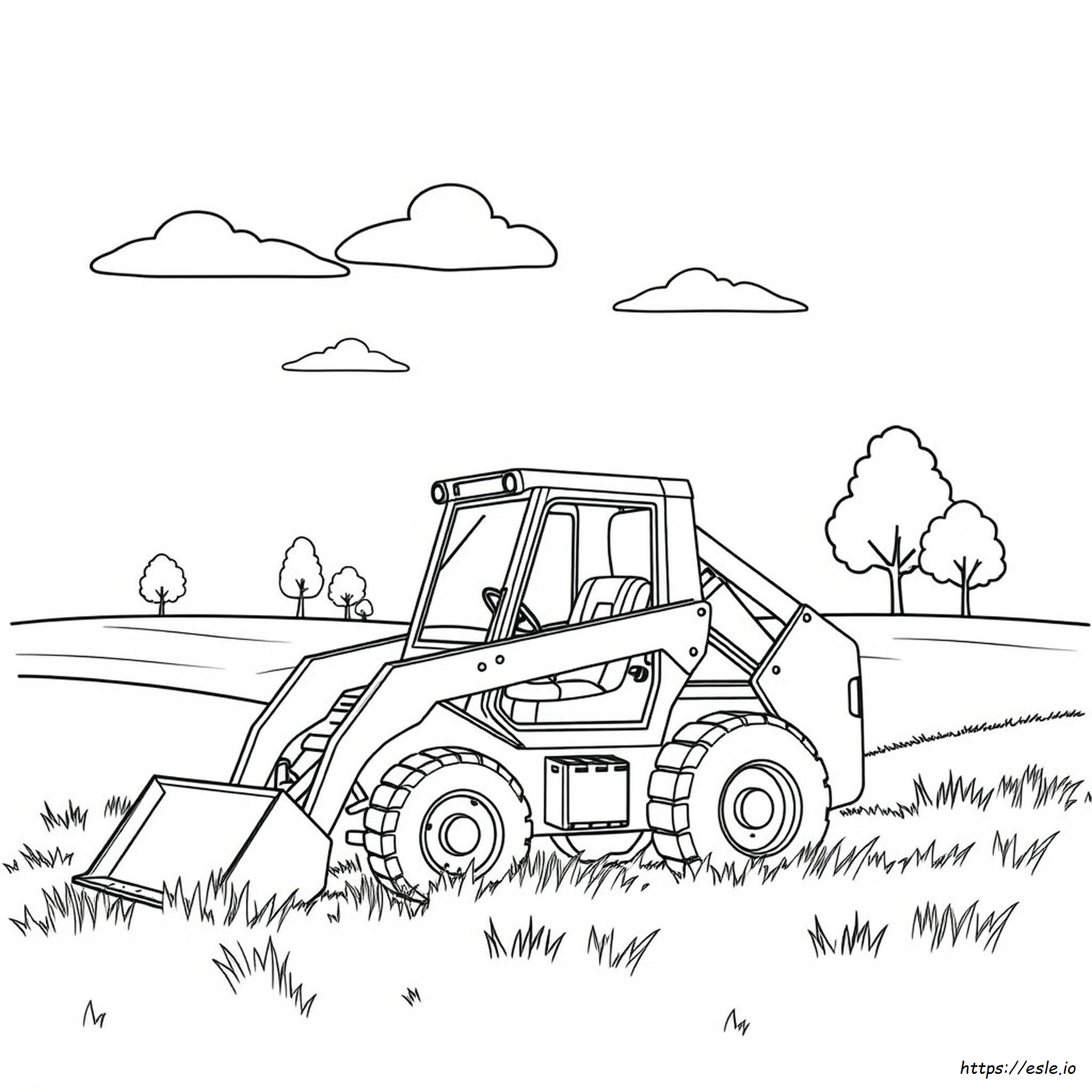 Skidsteer Coloring Page
