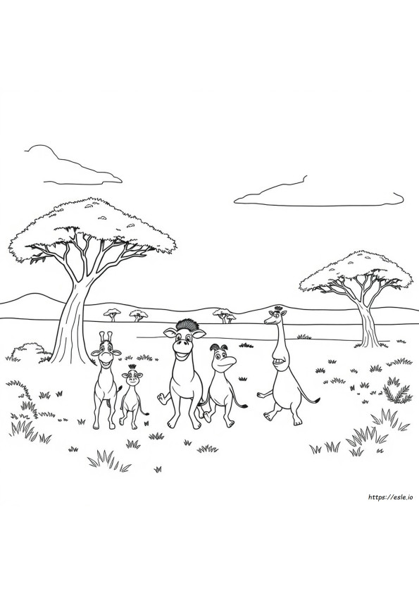 Kostenlose Madagaskar Ausmalbilder