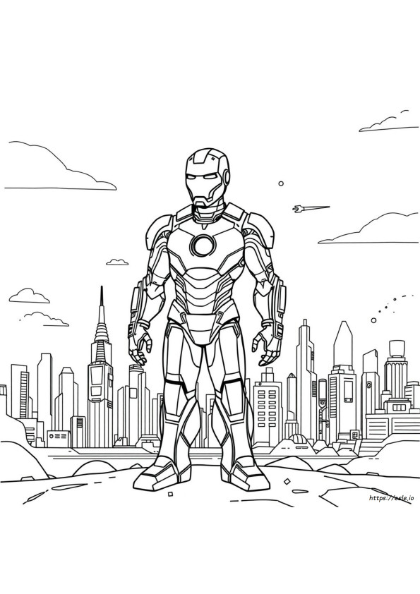 Robot Iron Man Boyama Sayfaları