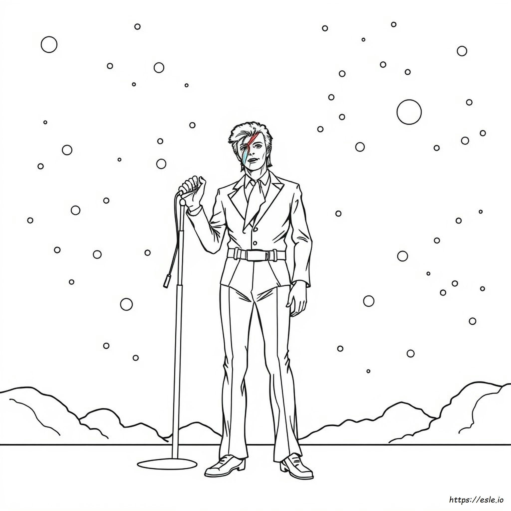 David Bowie Para Colorear