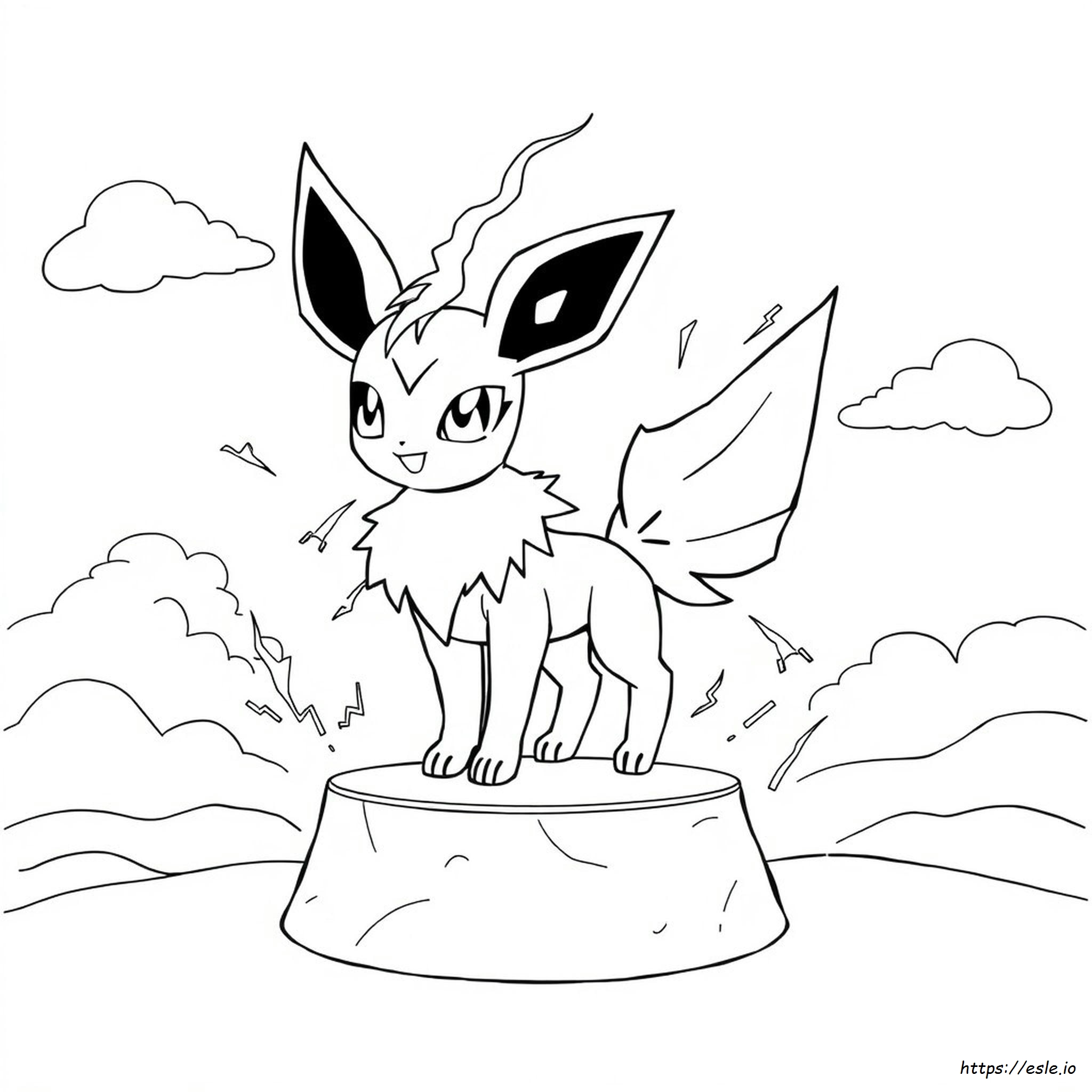 Jolteon Coloring Page