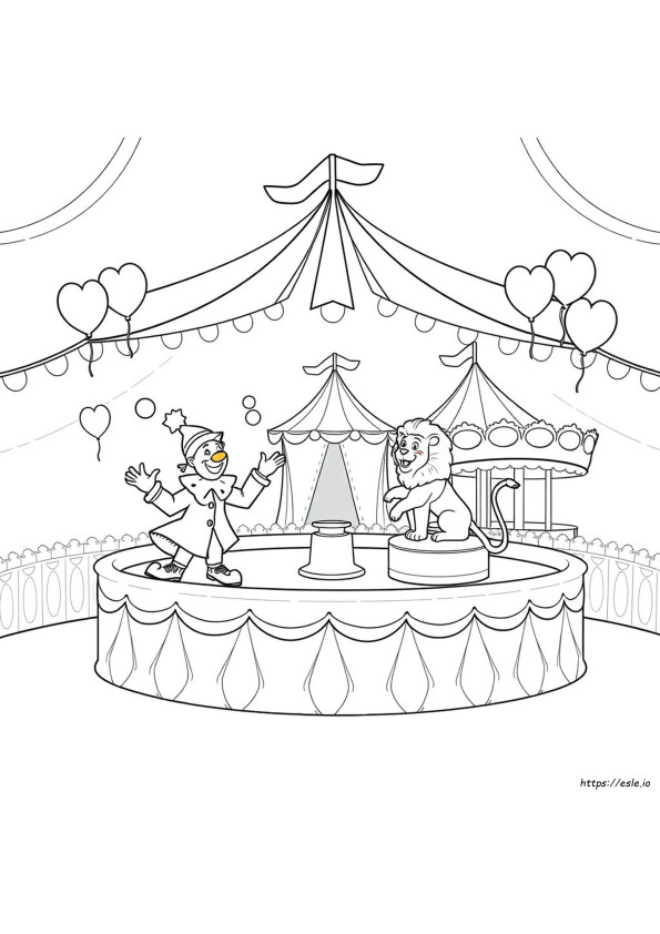 Coloriages Cirque Pour Maternelle