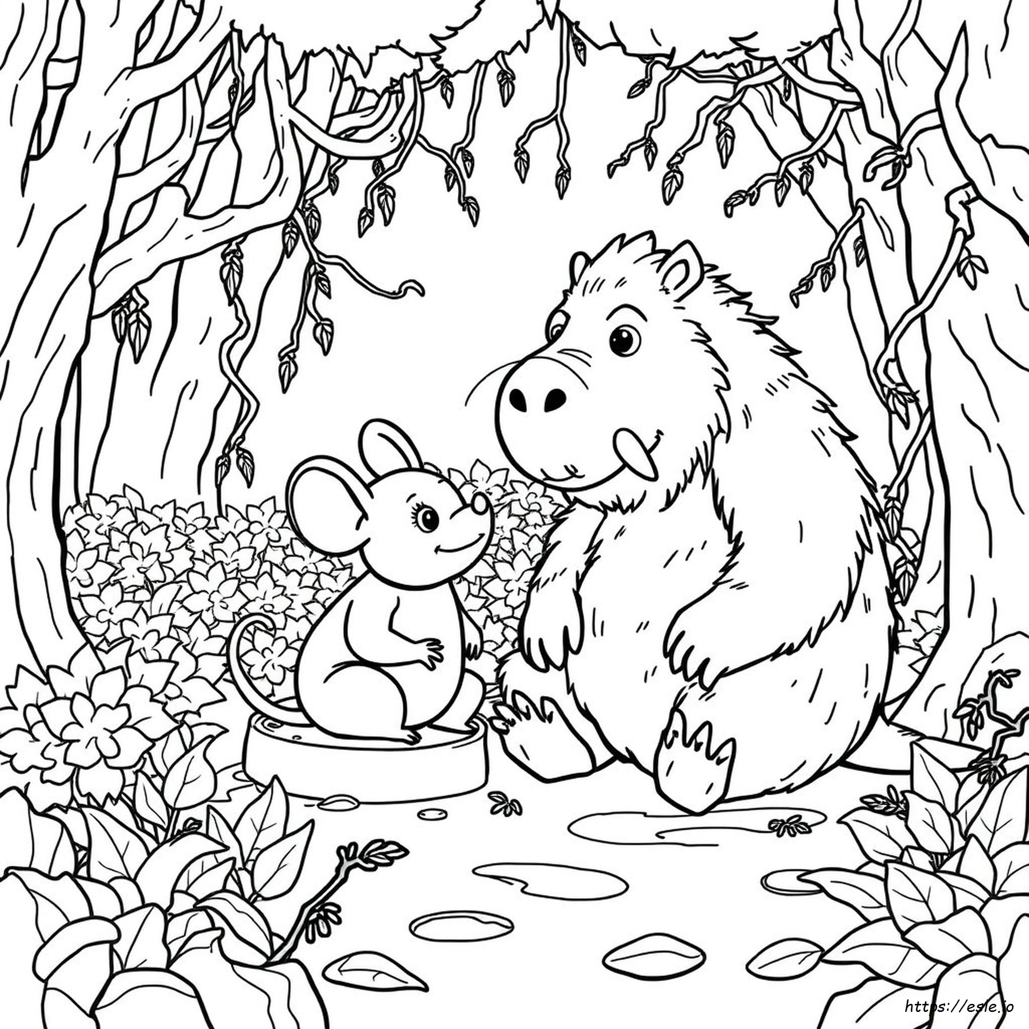 Gruffalo Mouse Colouring Pages