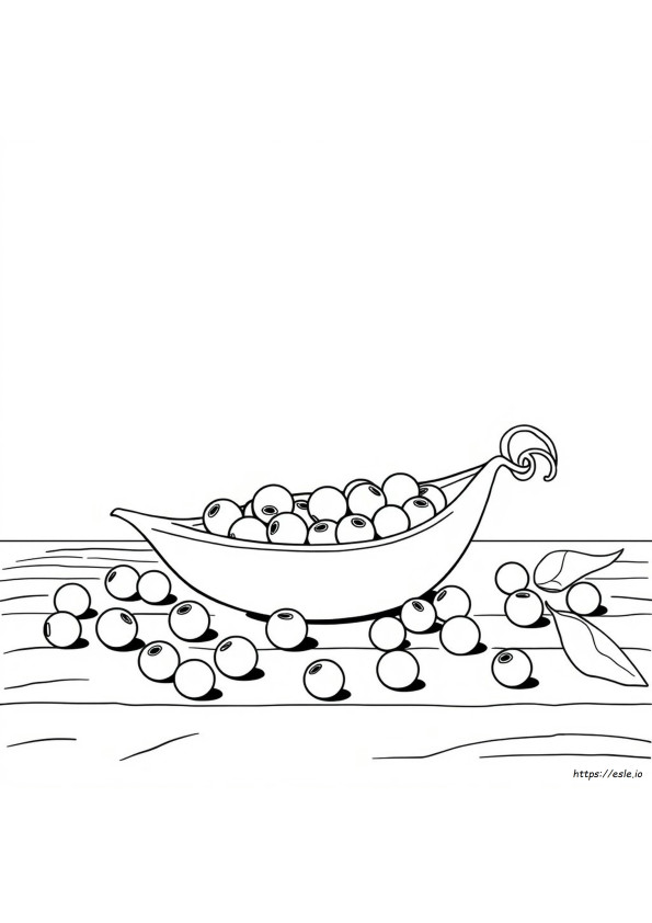 Gambar Mewarnai Kacang Polong