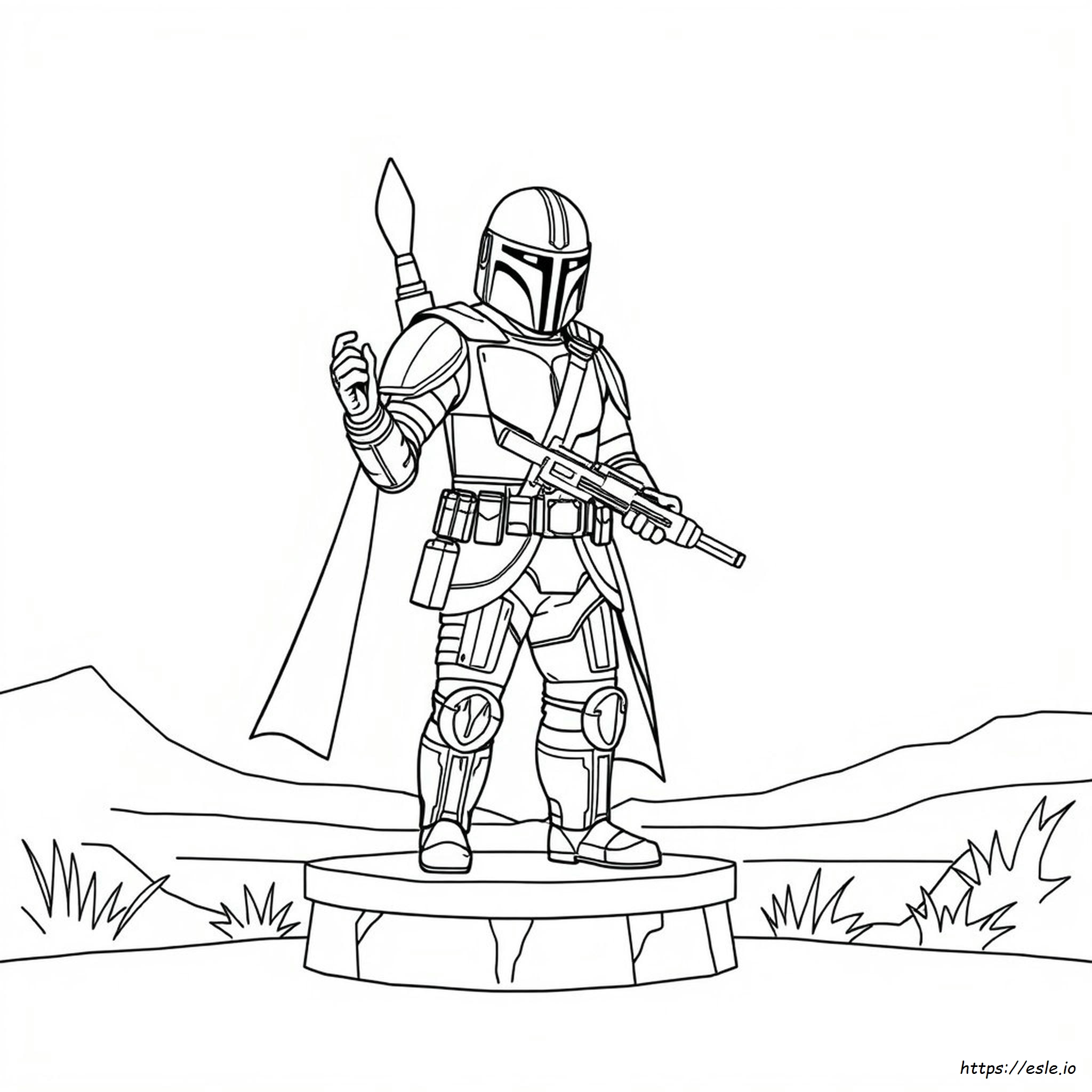 Easy Boba Coloring Page