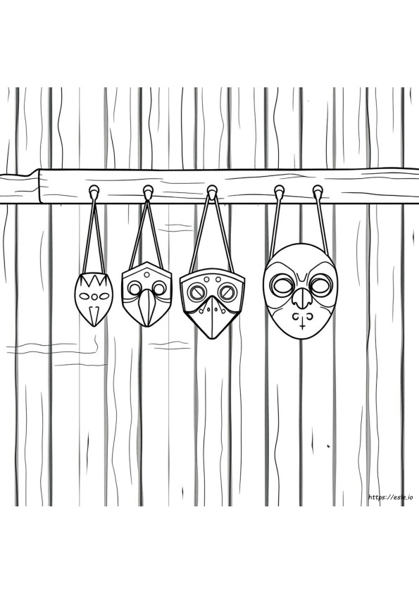 Coloring Pages Of Masks