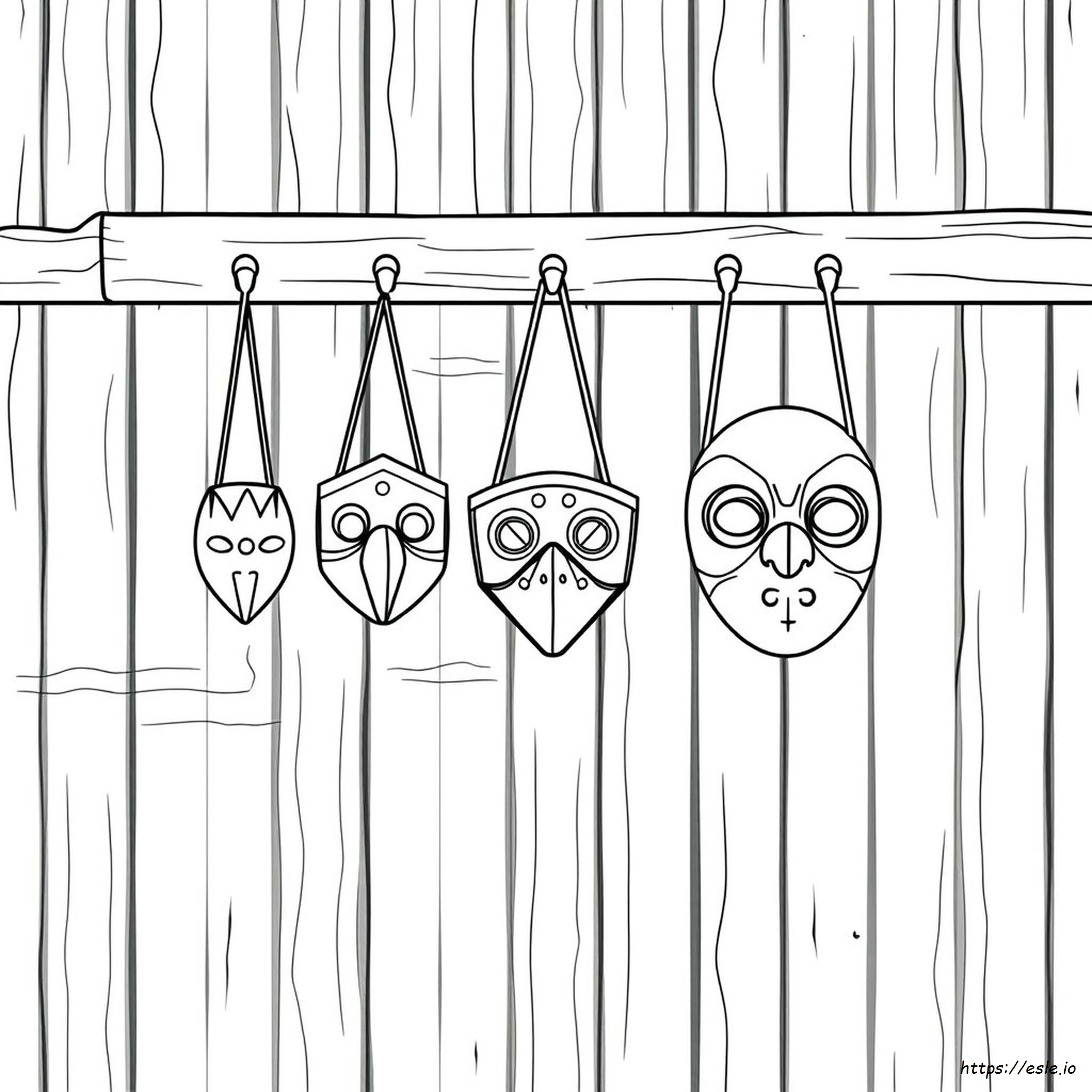 Dibujos Para Colorear De Máscaras