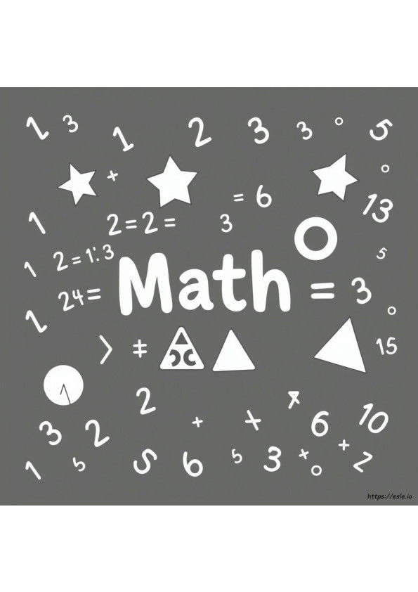 Lustige Mathe Ausmalblätter