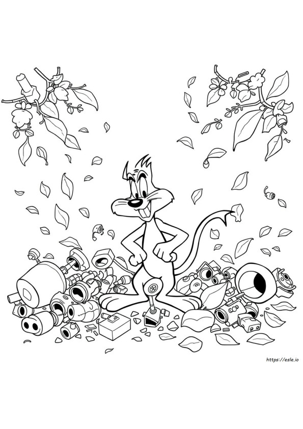 Taz Looney Tunes Coloring Pages