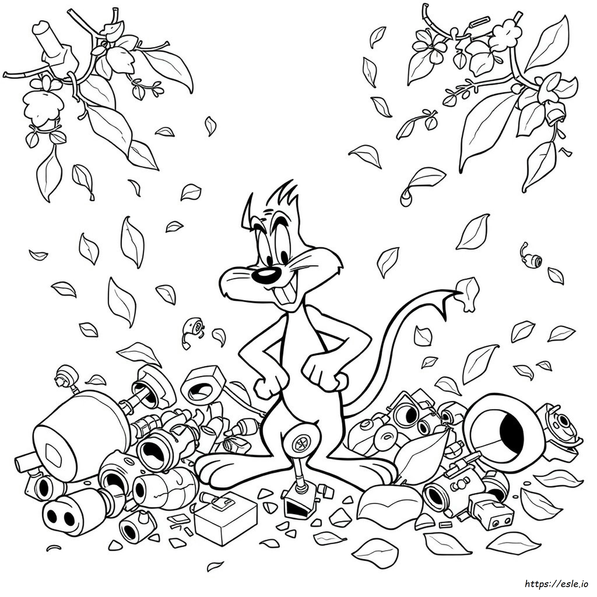 Taz Looney Tunes Coloring Pages